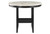 42" White and Black Wood And Faux Marble Round Counter Height Bar Table - 880024595047