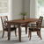 Set of Two Upholstered Microfiber And Solid Wood Open Back Dining Arm Chairs - 880016585063