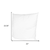 22" White Cotton Throw Pillow Insert - 880016532142