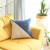 Homeroots Home Decor Blue And Ivory Diagonal Decorative Throw Pillow, 18 x 18 x 1 Inch
