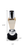 6" Silver Amber Clear And Black Faceted Crystal Tabletop Taper Candlestick - 880016566185