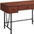47" Brown and Black Computer Desk With Three Drawers - 606114856276
