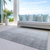 10' X 14' Gray And Silver Abstract Washable Indoor Outdoor Area Rug - 608219206239