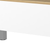 32" White And Oak Brown Wood and Metal Lift Top Coffee Table - 880016396133