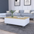 32" White And Oak Brown Wood and Metal Lift Top Coffee Table - 880016396133