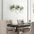 Set of Three Gold And White Metal 10 Ounce Wall Planters - 606114962151