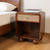 Solid Wood Cane Rattan One Drawer Nightstand - 880016471373