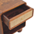 Solid Wood Cane Rattan One Drawer Nightstand - 880016471373