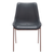 Set of Two Black and Brown Upholstered Faux Leather Dining Side Chairs - 880016705065