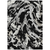 10' X 14' Black And Gray Abstract Washable Indoor Outdoor Area Rug - 880016456950