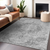 8' X 10' Silver Floral Medallion Washable Indoor Outdoor Area Rug - 880016763171