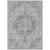 8' X 10' Silver Floral Medallion Washable Indoor Outdoor Area Rug - 880016763171