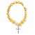 Bracelet Woman Of God Yellow W/Cross - 603799687461