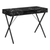42" Black and White and Black Computer Desk With Two Drawers - 606114856214