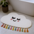 Cloud Shape Smiley Face Washable Area Rug With Tassels - 880016581881