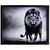 Framed Wall Art Black Bold As A Lion  - 603799705639