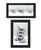 Set Of Two Tea tower with Cups and Sauces Black Framed Print Kitchen Wall Art - 608219354978