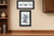 Set Of Two Tea tower with Cups and Sauces Black Framed Print Kitchen Wall Art - 608219354978