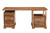 68" Brown Live Edge Solid Wood Writing Desk With Four Drawers - 608219234379