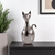 11" Silver Aluminum Cat Tabletop Sculpture - 880016701616