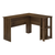 47" Brown Wood Corner Computer Desk - 608219370183