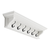 Classic White Wood Wide Six Hook Coat Rack - 808230003965