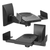 Speaker Wall Mount Adjustable Swivel 11 Inch Space Bookshelf Brackets Pair - 810144132501