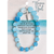 Bracelet Woman Of God Blue W/Cross - 603799687362