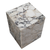 20" Ivory Marble Square Block End Table - 880016449730