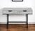 47" Gray and Black Wood and Metal H-Shape Computer Desk With Two Drawers - 608219040079