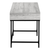 47" Gray and Black Wood and Metal H-Shape Computer Desk With Two Drawers - 608219040079