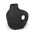 12" Black Aluminum Modern Abstract Table Vase - 608219338442