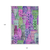 10' X 14' Purple Lilac And Green Village Houses Washable Indoor Outdoor Area Rug
