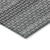 10' X 14' Gray And Silver Striped Washable Indoor Outdoor Area Rug - 880016441093