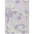 8' X 10' Lavender Lilac And Ivory Floral Washable Indoor Outdoor Area Rug - 608219111519