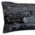 Homeroots Home Decor Venice Nighttime Skyline Lumbar Decorative Pillow, Black, 35 Inches