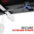 Keyboard Stand Z Style Sturdy Adjustable Electric Piano Riser Holder With Wheels  - 810144132242