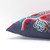 Homeroots Dark Blue Jacobean Bloom Embroidered Throw Pillow, Dark Blue, 20 x 20 Inches