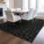 8' X 10' Black And Ivory Geometric Washable Indoor Outdoor Area Rug - 608219023935