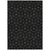 8' X 10' Black And Ivory Geometric Washable Indoor Outdoor Area Rug - 608219023935