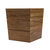 12" Traditional Solid Teak Large Waste Basket - 606114634911