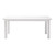 63" White Solid Wood Dining Table