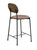 25" Brown And Black Iron Low Back Bar Height Bar Chair - 606114717447