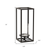 Clear Metal Glass Tabletop Candle Holder - 880016434972