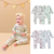 Cartoon Graphic Long Sleeve Outgoing Rompers - 716252307346
