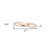 Wood Geometric Links Tabletop Sculpture - 880024830520