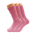Pink Long Cotton Crew Socks for Women  3 Pairs - 742137057532