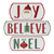 Metal Christmas Hanging Text Wall Decor - 880016455168
