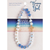 Stretch Bracelet Blue Gemstones W/Cross - 603799687508