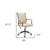 Adjustable Height Swivel Rolling Office Chair - 880016673975